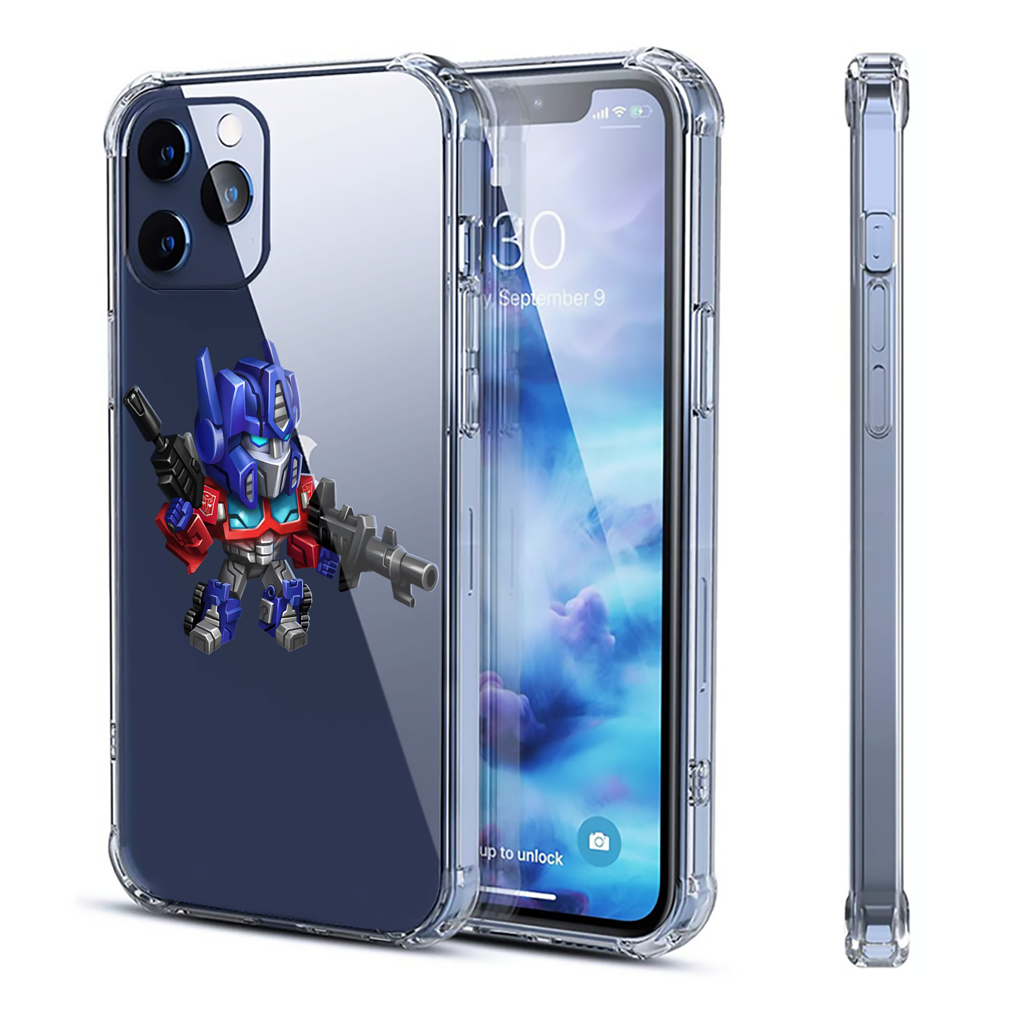 （画像用）  【iPhone 12シリーズ対応】透明スマホケース（クリアソフトケース）